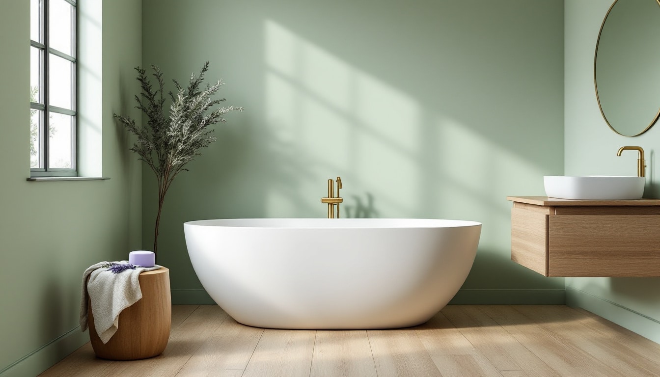 Rendering Visualisierung modernes Bad in 3D